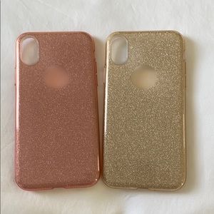 iPhone X glitter phone case (bundle 2 for 10)